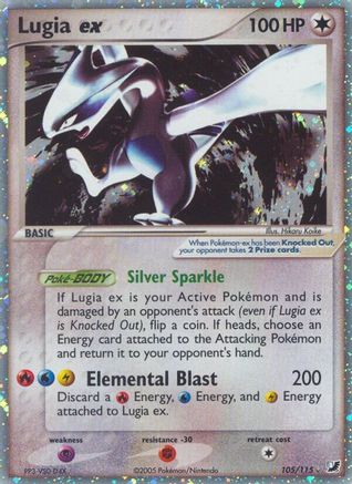 Lugia ex (105/115) Holofoil [EX: Unseen Forces] Pokemon Single Pokémon