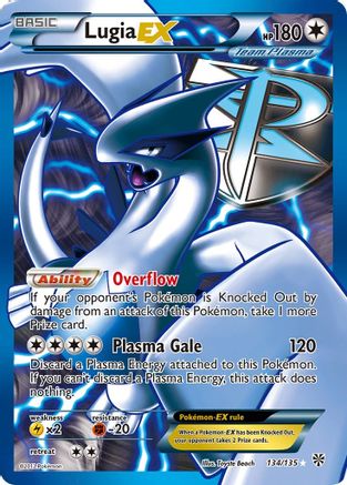 Lugia EX (Team Plasma) (134 Full Art) (/135) Holofoil [BW: Plasma Storm] Pokemon Single Pokémon