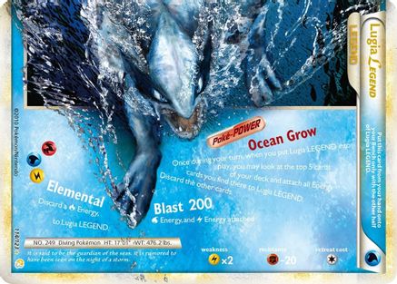 Lugia Legend (Bottom) 114/123 Holofoil [HGSS: Base Set] Pokemon Single Pokémon