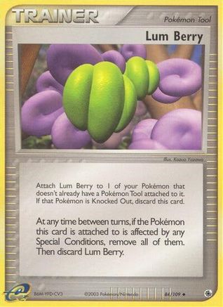 Lum Berry (/109) Reverse Holofoil [EX: Ruby & Sapphire] Pokemon Single Pokémon