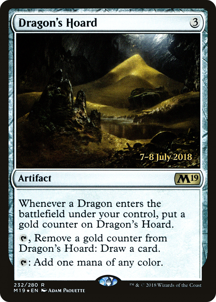 Dragon's Hoard (PRE-232) [Core Set 2019 Promos] Foil MTG Single Wizards of the Coast
