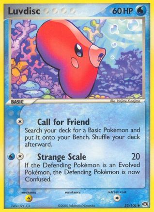 Luvdisc (/106) Reverse Holofoil [EX: Emerald] Pokemon Single Pokémon