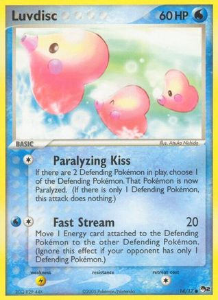 Luvdisc 14/17 [Promos: POP Series 2] Pokemon Single Pokémon