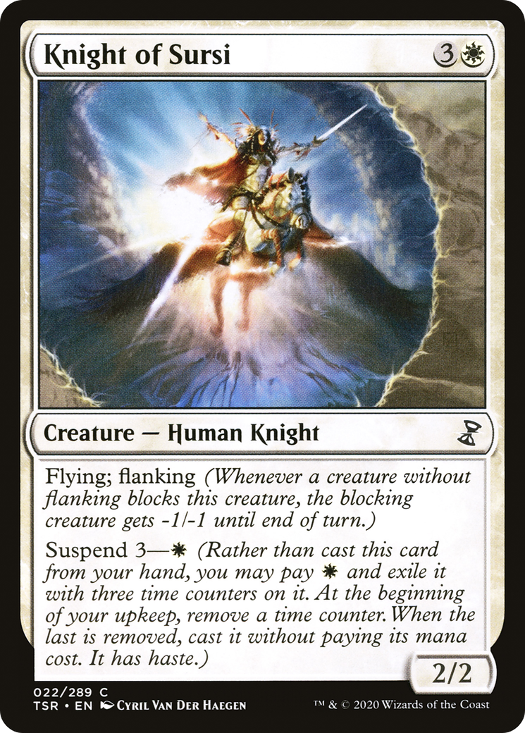Knight of Sursi (TSR-022) [Time Spiral Remastered] MTG Single Wizards of the Coast