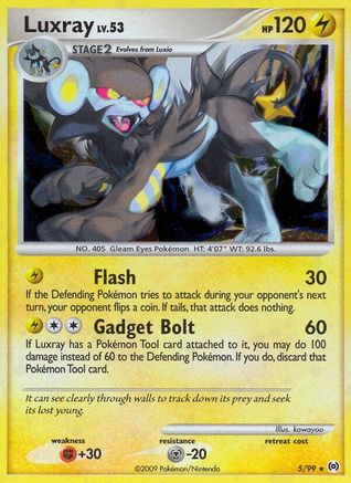 Luxray (5/99) Reverse Holofoil [Platinum: Arceus] Pokemon Single Pokémon