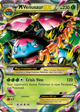 M Venusaur EX (2/146) - [XY: Base Set] Holofoil Pokemon Single Pokémon