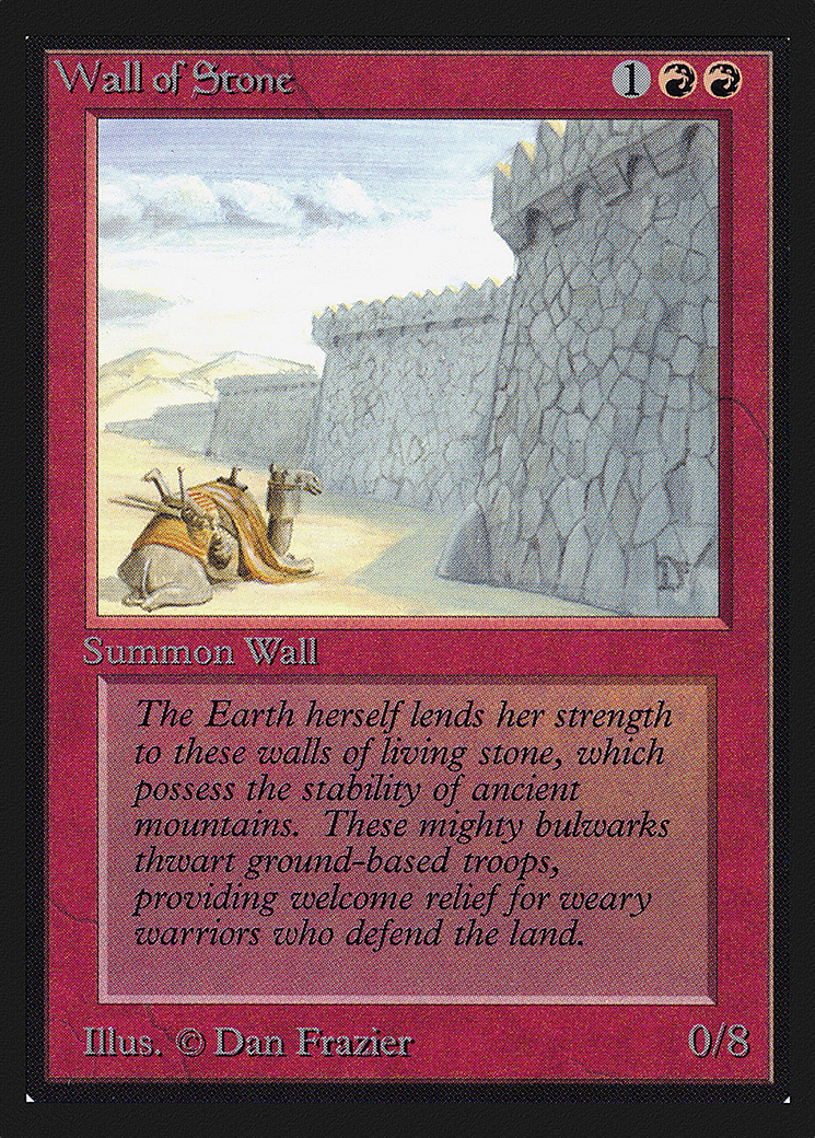 Wall of Stone (IED-183) [Intl. Collectors' Edition] MTG Single Wizards of the Coast