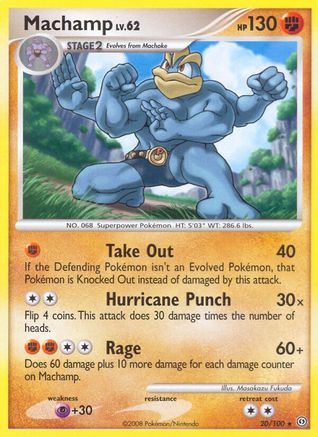 Machamp (/100) Reverse Holofoil [DP: Stormfront] Pokemon Single Pokémon
