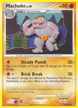 Machoke (/100) Reverse Holofoil [DP: Stormfront] Pokemon Single Pokémon