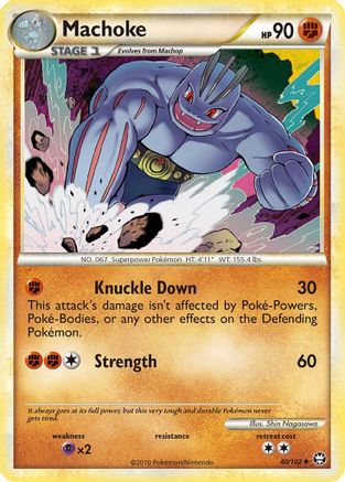 Machoke (/102) Reverse Holofoil [HGSS: Triumphant] Pokemon Single Pokémon