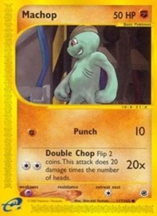 Machop (117/165) Reverse Holofoil [Vintage: Expedition] Pokemon Single Pokémon