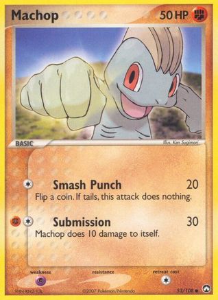 Machop (53/108) Reverse Holofoil [EX: Power Keepers] Pokemon Single Pokémon