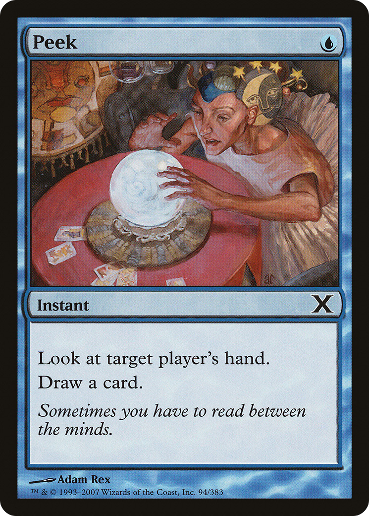 Peek (10E-094) [Tenth Edition] Foil MTG Single Wizards of the Coast
