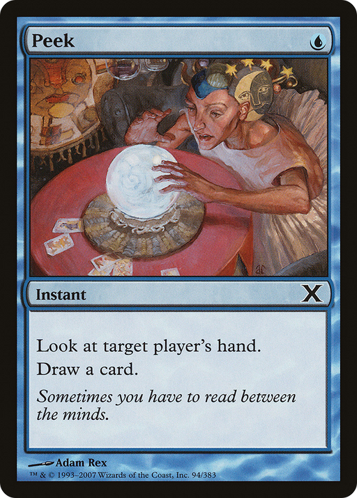 Peek (10E-094) [Tenth Edition] MTG Single Wizards of the Coast
