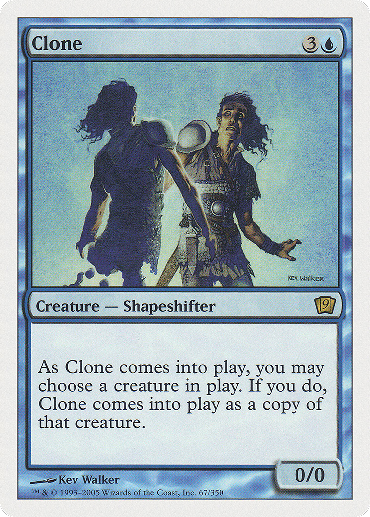 Clone (9ED-067) [9th Edition] Foil MTG Single Wizards of the Coast