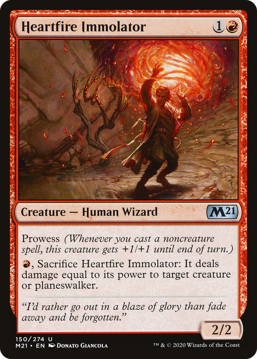 Heartfire Immolator (M21-150) [Core Set 2021] Foil MTG Single Wizards of the Coast
