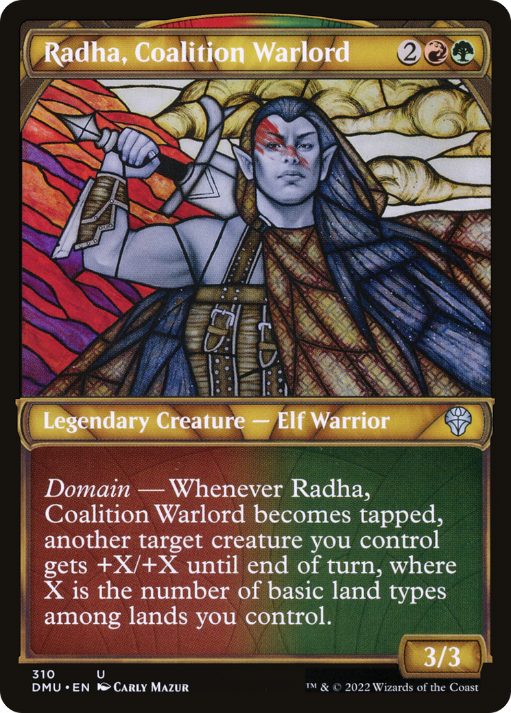 Radha, Coalition Warlord (DMU-310) [Dominaria United] (Showcase) MTG Single Wizards of the Coast