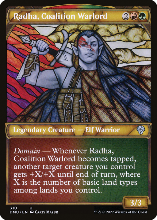 Radha, Coalition Warlord (DMU-310) [Dominaria United] (Showcase) MTG Single Wizards of the Coast
