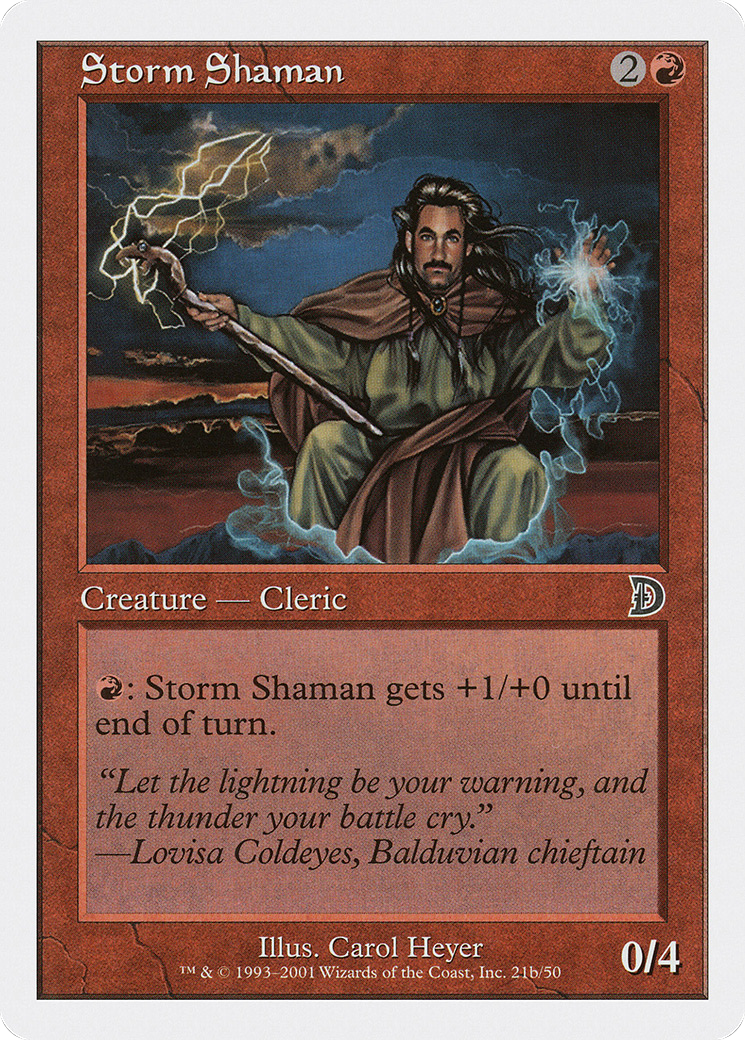 Storm Shaman (21b) (DKM-21B) [Misc] Deckmasters MTG Single Wizards of the Coast