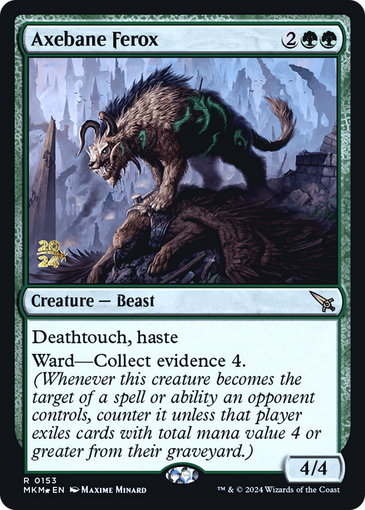 Axebane Ferox (PRE-153) [Murders at Karlov Manor Promos] Foil MTG Single Wizards of the Coast