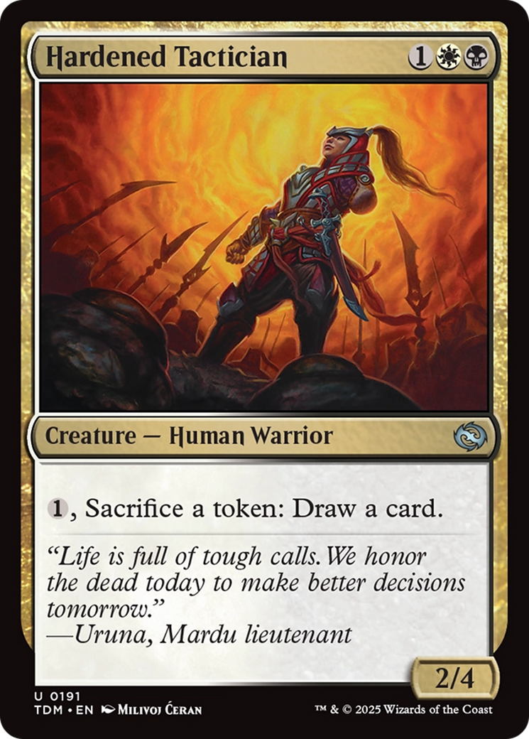 Hardened Tactician (TDM-191) [Tarkir: Dragonstorm] MTG Single Wizards of the Coast