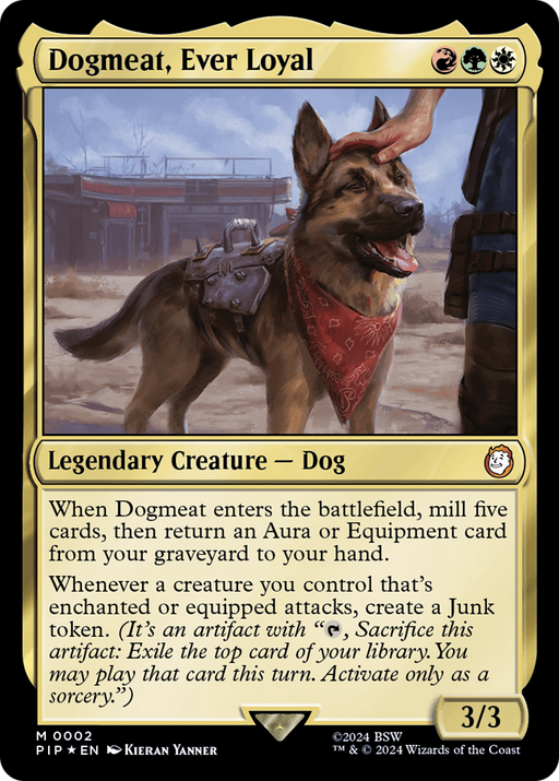 Dogmeat, Ever Loyal (PIP-002) [Fallout] Foil MTG Single Wizards of the Coast
