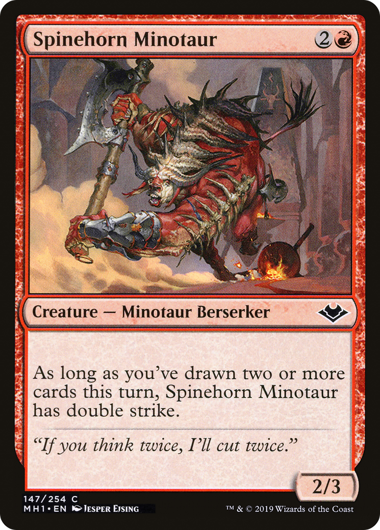 Spinehorn Minotaur (MH1-147) [Modern Horizons] MTG Single Modern Horizons