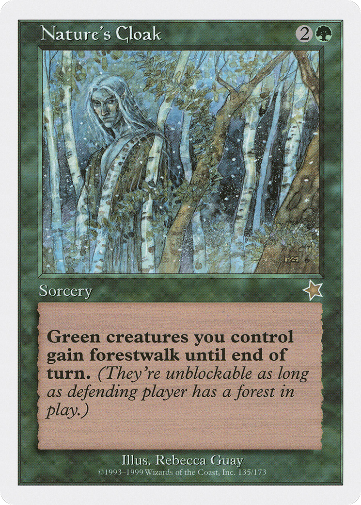Nature's Cloak (S99-135) [Misc] Starter 1999 MTG Single Wizards of the Coast