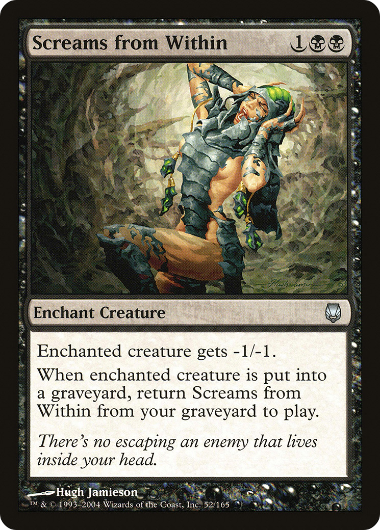 Screams from Within (DST-052) [Darksteel] Foil MTG Single Wizards of the Coast