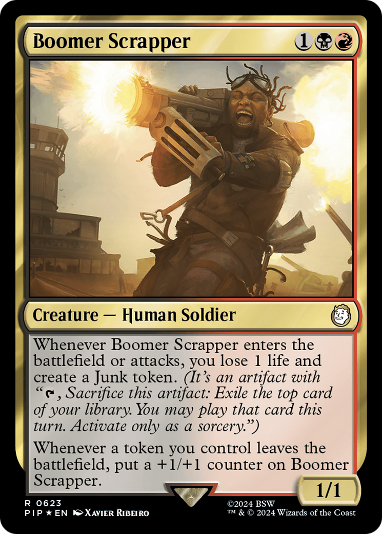 Boomer Scrapper (Surge Foil) (PIP-623) [Fallout] Foil MTG Single Wizards of the Coast