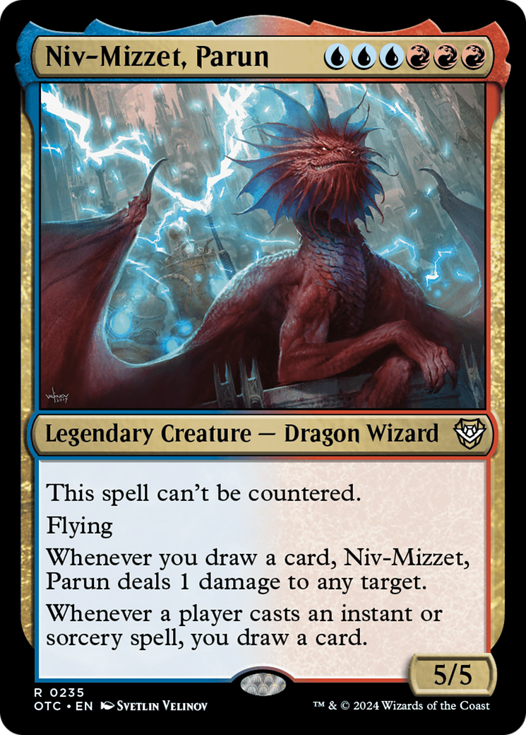Niv-Mizzet, Parun (OTC-235) [Outlaws of Thunder Junction Commander] MTG Single Wizards of the Coast