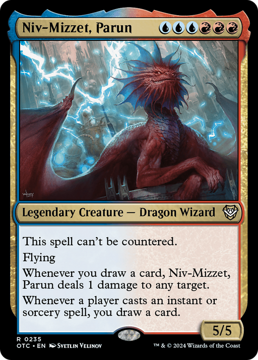 Niv-Mizzet, Parun (OTC-235) [Outlaws of Thunder Junction Commander] MTG Single Wizards of the Coast