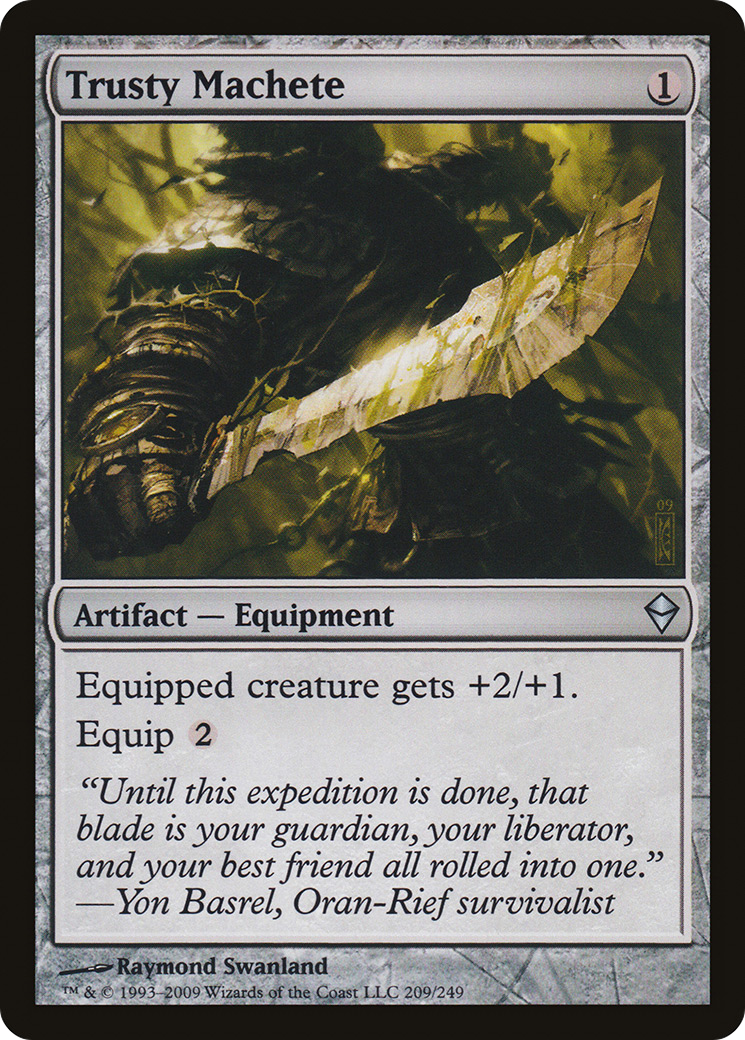 Trusty Machete (ZEN-209) [Zendikar] Foil MTG Single Wizards of the Coast