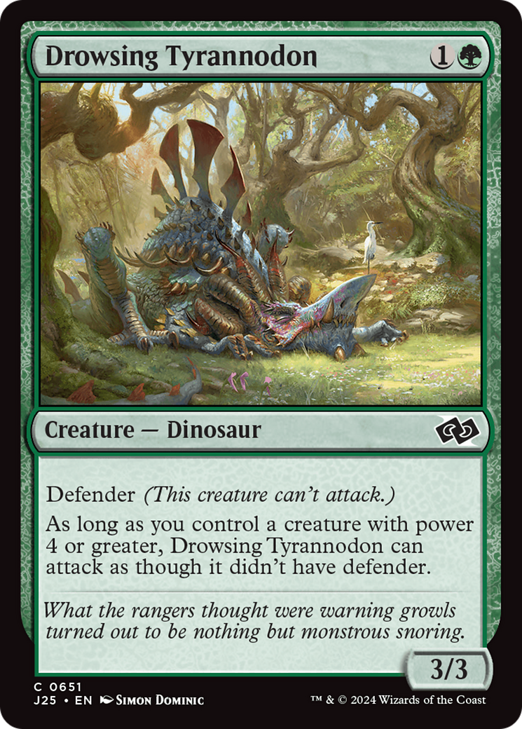 Drowsing Tyrannodon (J25-651) [Foundations Jumpstart] MTG Single Wizards of the Coast