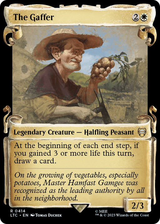 The Gaffer (Showcase Scrolls) (LTC-414) [Tales of Middle-earth Commander] (Showcase) MTG Single Wizards of the Coast