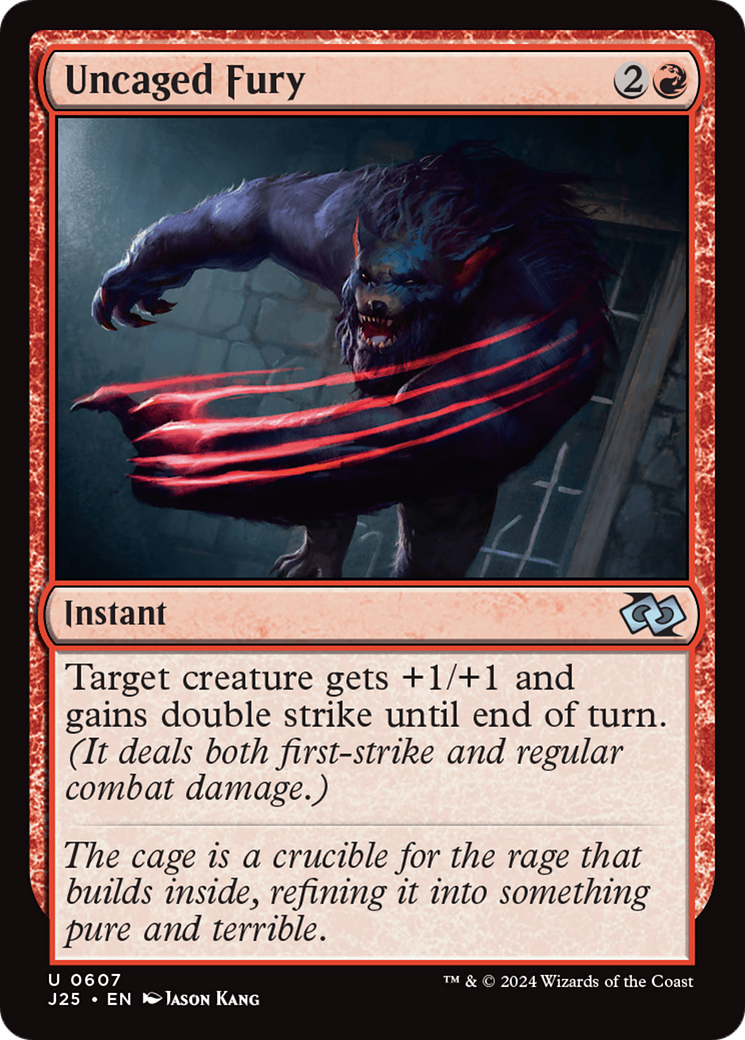 Uncaged Fury (J25-607) [Foundations Jumpstart] MTG Single Wizards of the Coast