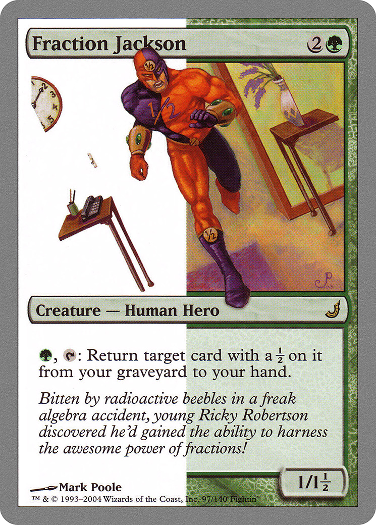 Fraction Jackson (UNH-097) [Unhinged] MTG Single Wizards of the Coast