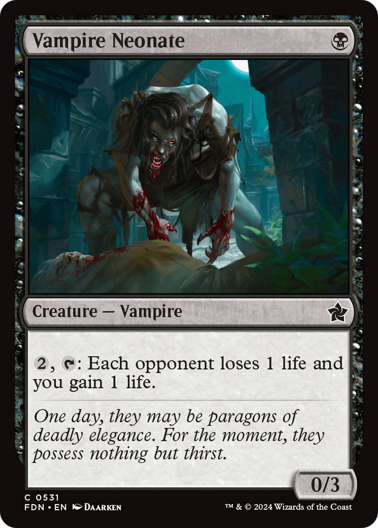 Vampire Neonate (FDN-531) [Foundations] MTG Single Wizards of the Coast
