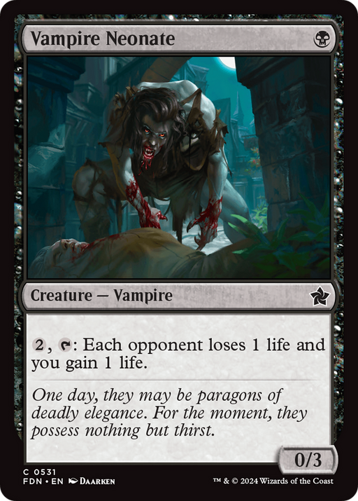 Vampire Neonate (FDN-531) [Foundations] MTG Single Wizards of the Coast