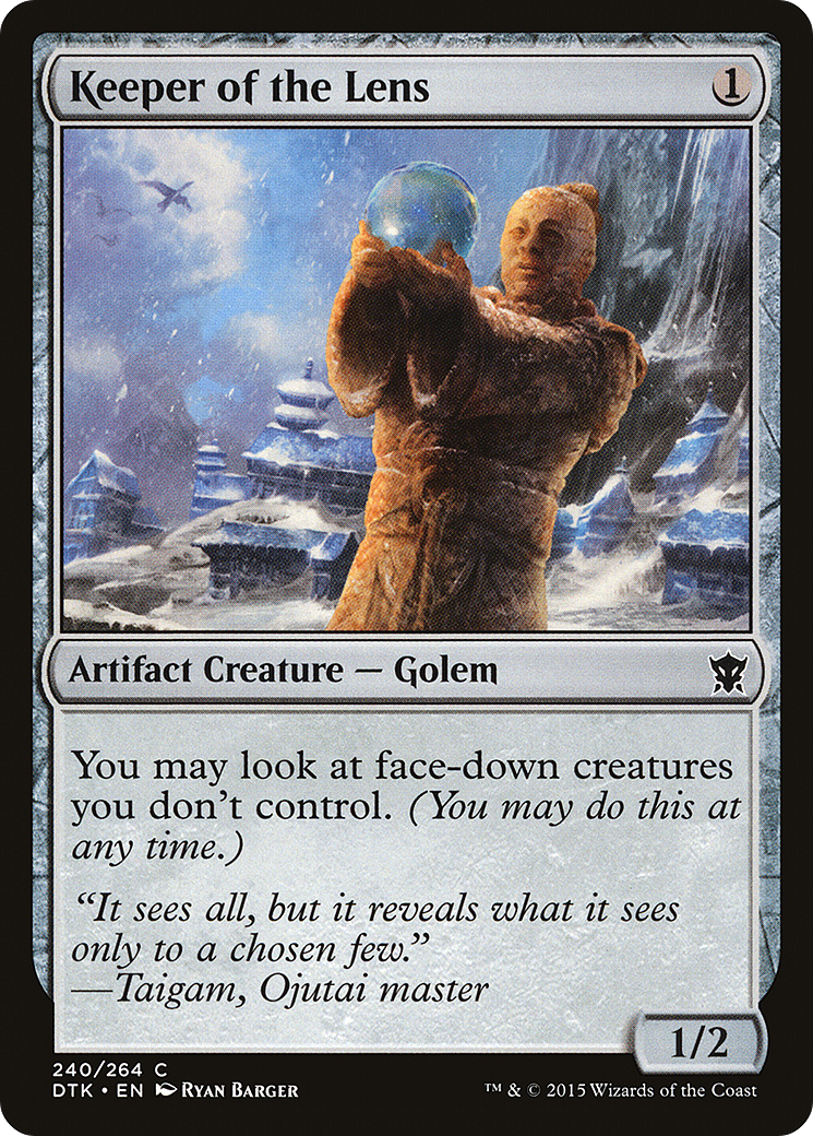 Keeper of the Lens (DTK-240) [Dragons of Tarkir] MTG Single Wizards of the Coast