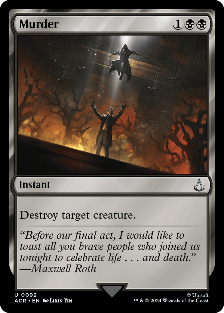 Murder (ACR-092) [Assassin's Creed] MTG Single Wizards of the Coast