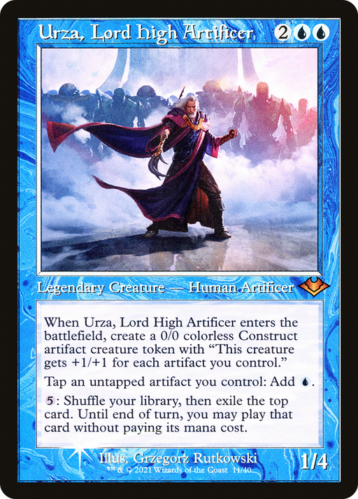 Urza, Lord High Artificer (MH1-011) [Modern Horizons 1 Timeshifts] Foil MTG Single Wizards of the Coast