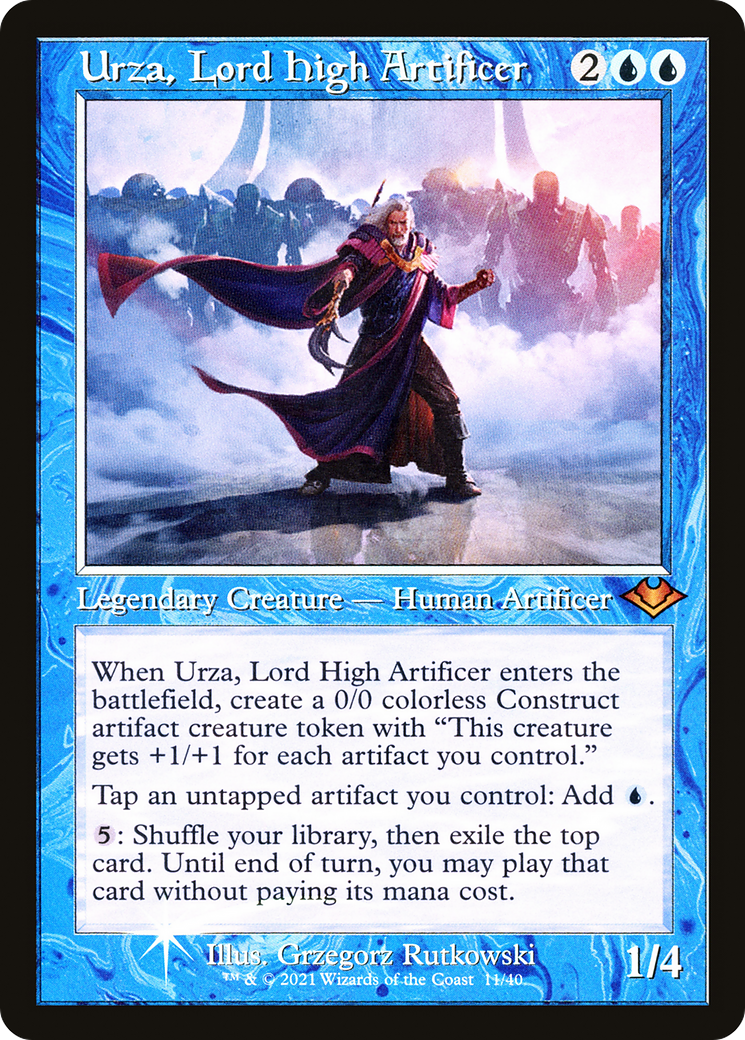 Urza, Lord High Artificer (MH1-011) [Modern Horizons 1 Timeshifts] Foil MTG Single Wizards of the Coast