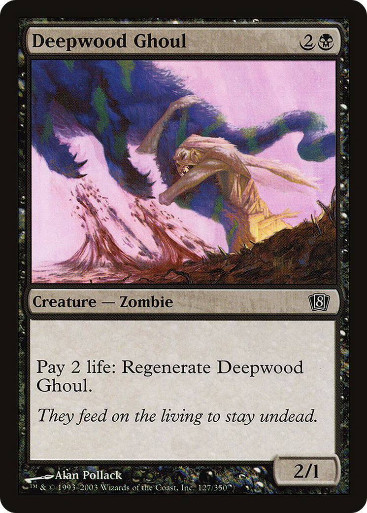 Deepwood Ghoul (8ED-127) [8th Edition] Foil MTG Single Wizards of the Coast