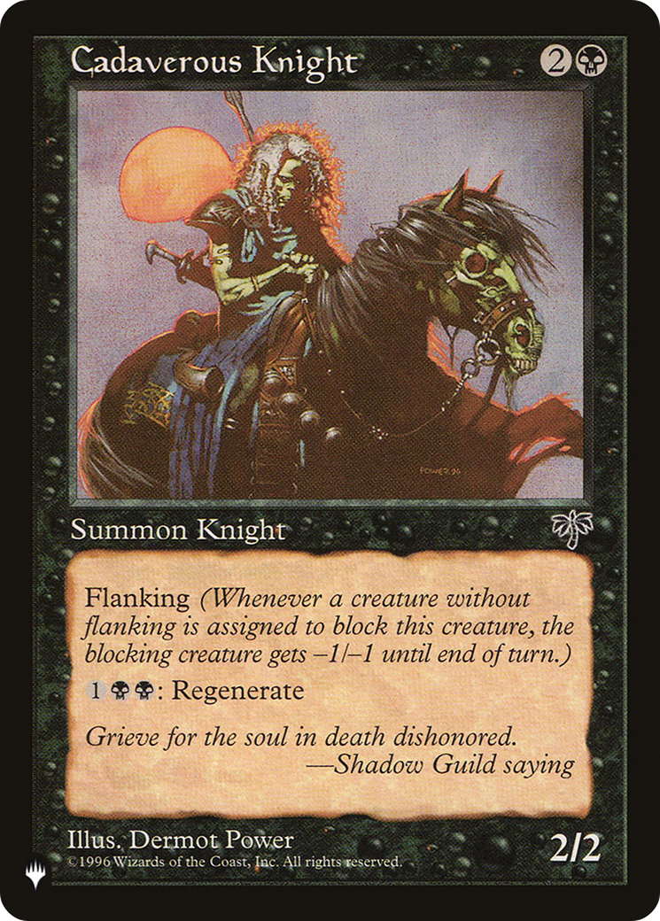 Cadaverous Knight (LIST-MIR-110) [Mystery Booster] The List MTG Single Wizards of the Coast