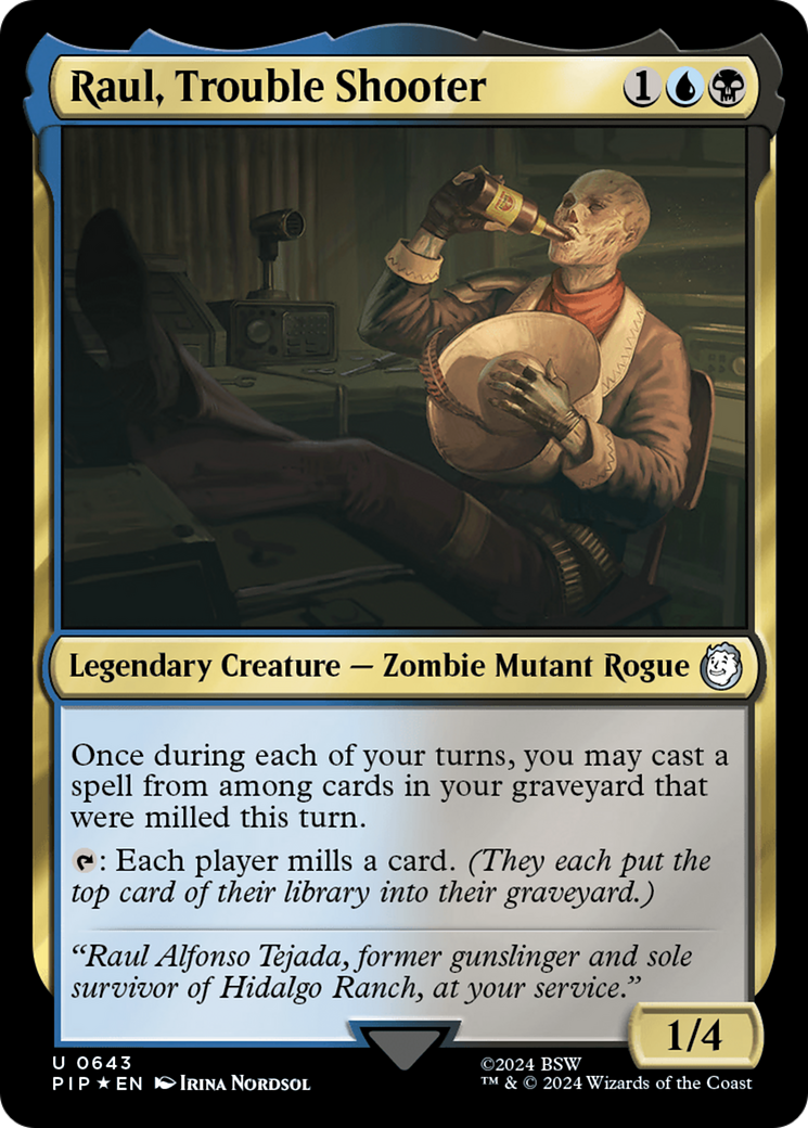 Raul, Trouble Shooter (Surge Foil) (PIP-643) [Fallout] Foil MTG Single Wizards of the Coast