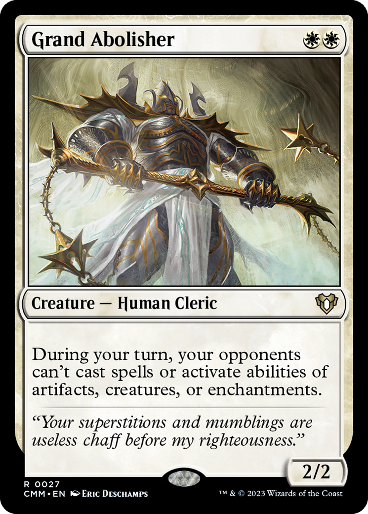 Grand Abolisher (CMM-027) [Commander Masters] MTG Single Wizards of the Coast