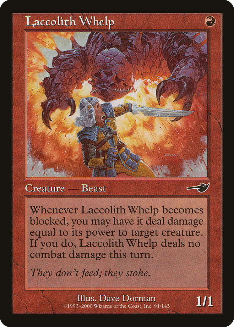 Laccolith Whelp (NMS-091) [Nemesis] Foil MTG Single Wizards of the Coast