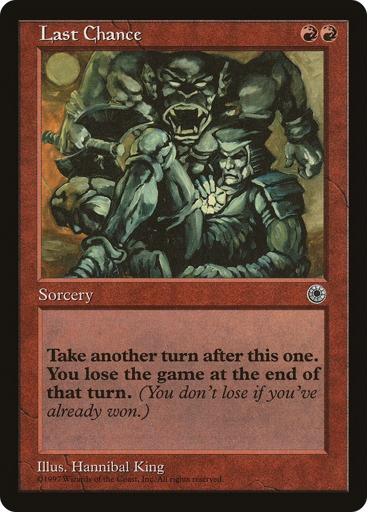 Last Chance (POR-) [Misc] Portal MTG Single Wizards of the Coast