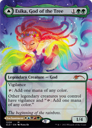 Esika, God of the Tree (Display Commander) - Thick Stock (SLD-1208) [Secret Lair] Drop (Borderless) MTG Single Wizards of the Coast